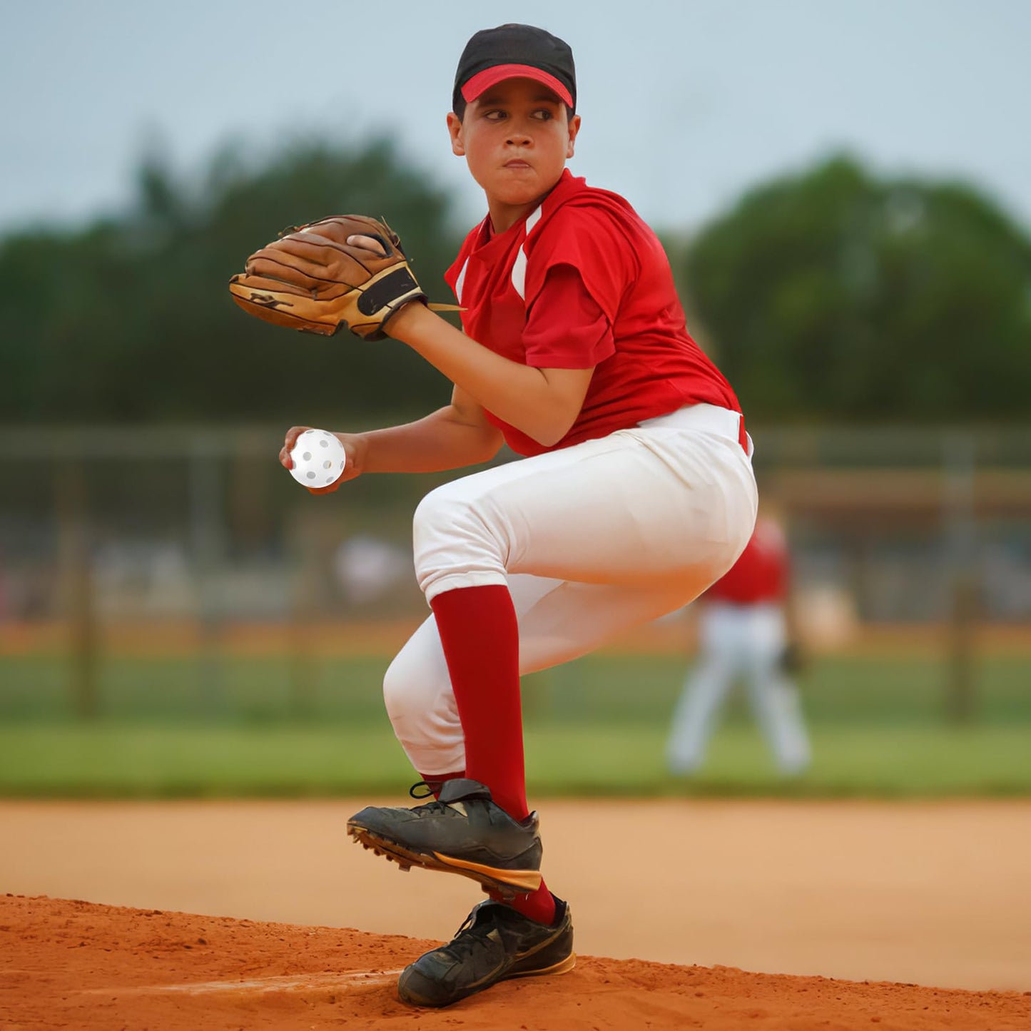 Mototo 12 Pack Baseball Practice Baseballs Plastic Hollow Soft Balls with a Drawstring Bag for Hitting, Baseball Training Indoor Outdoor Use