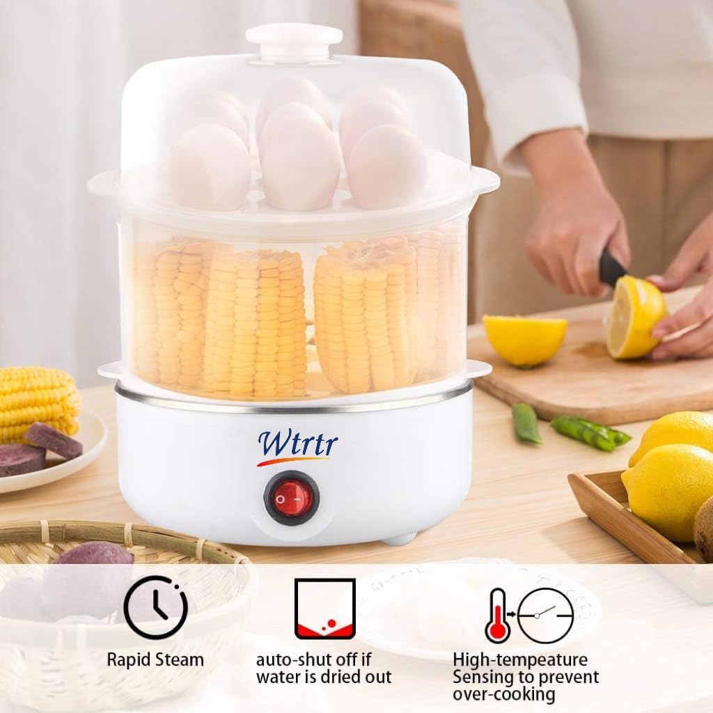 Wtrtr Egg Boiler，7-14pcs Egg Cooker，Egg Steamer Maker，egg holder