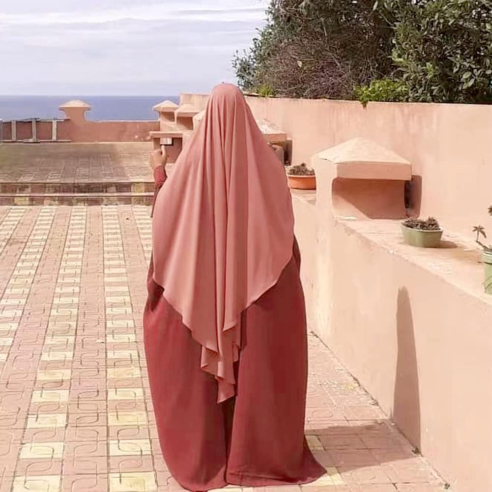 IBTOM CASTLE Women Muslim Abaya Hijab Dubai Middle Head Scarf Long Khimar Ramadan Eid Prayer Hijab Wrap Burkas Islam Niqab