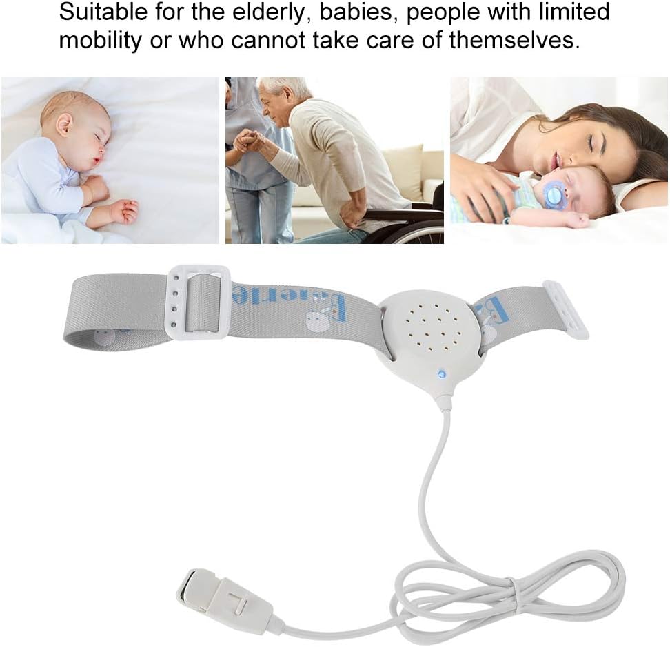 Bedwetting Alarm Monitor,Electric Bedwetting Alarm Large Potty Training Nocturnal Enuresis Alarm Sensor for Kids and Adults Deep Sleepers, Nighttime Urine Sensor Bed Wetting Prevention Aid