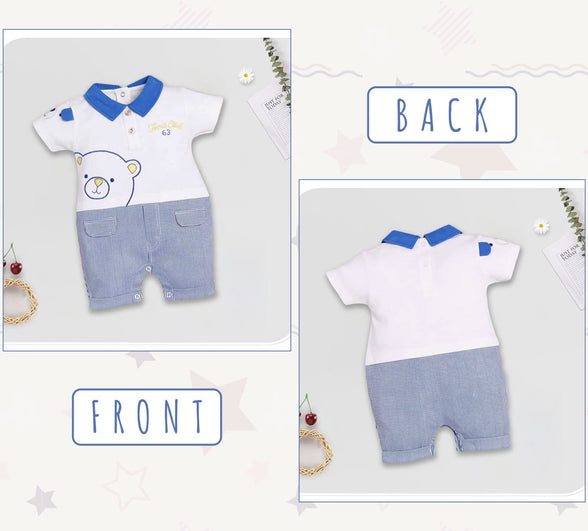 BabyGo 100% Cotton Romper/Summer clothes/Creeper/new born/infent wear/for baby Boys (3-6 Months)