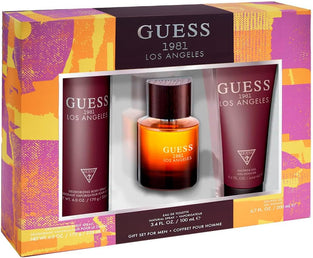 Guess 1981 Los Angeles, Eau de Toilette for Men100ml, + 200ml Shower Gel, +226ml Body Spray Set (2020)