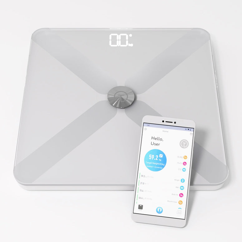 T Electronics Smart Scale for Body Weight with APP - Weight loss control - 14 Health Indicators