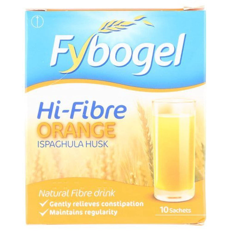 FYBOGEL Ispaghula Husk Hi-Fibre Orange Drink