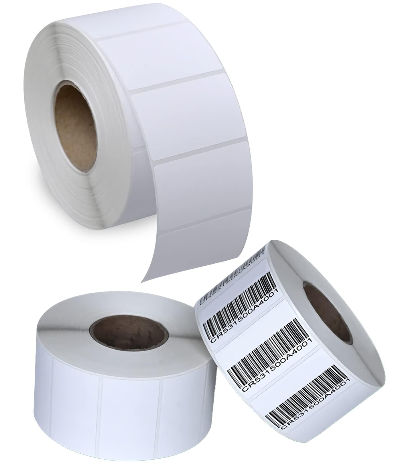 2"x1.25" Thermal Shipping Labels, Barcode Labels Sticker, Blank Label Paper, Compatible with Neatoscan and Zebra Printers (50mm x 30mm,1500 Per Roll) (1 Roll - 1500 labels)