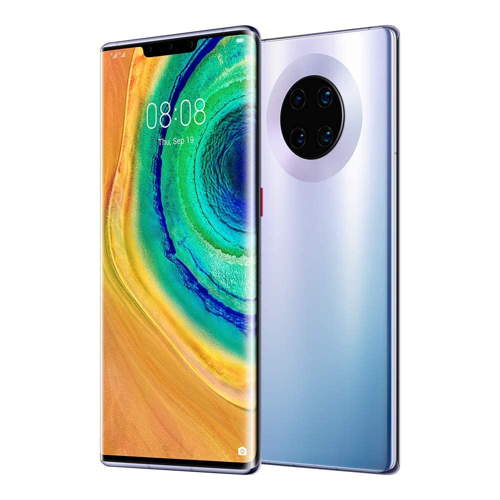 Huawei Mate 30 Pro 4G Smartphone, Dual SIM, 256GB ROM ,8GB RAM,40MP,4500mAh, 6.53" Display - Space Silver