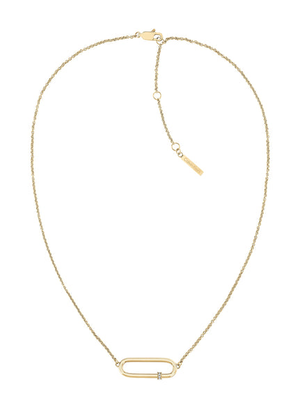 CALVIN KLEIN ELONGATED OVAL, WOMEN's NECKLACE