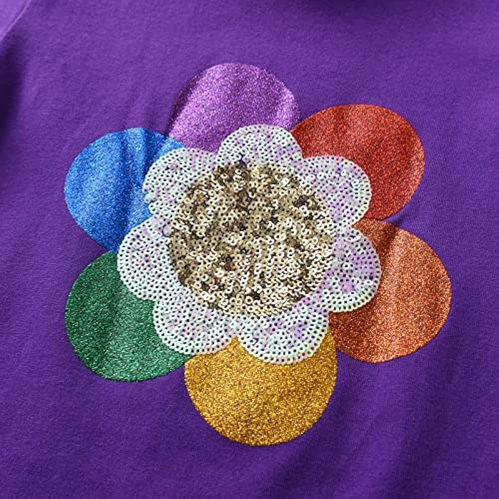 VIKITA Little Girls Cute Flower Long Sleeve T-Shirt Top for 1-8 Years