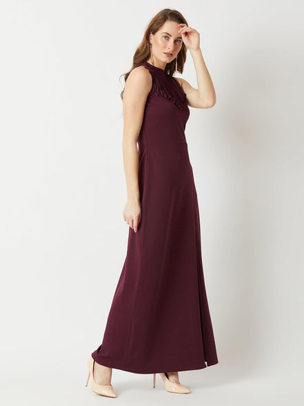 Miss Olive Women's Crepe Maxi Dress