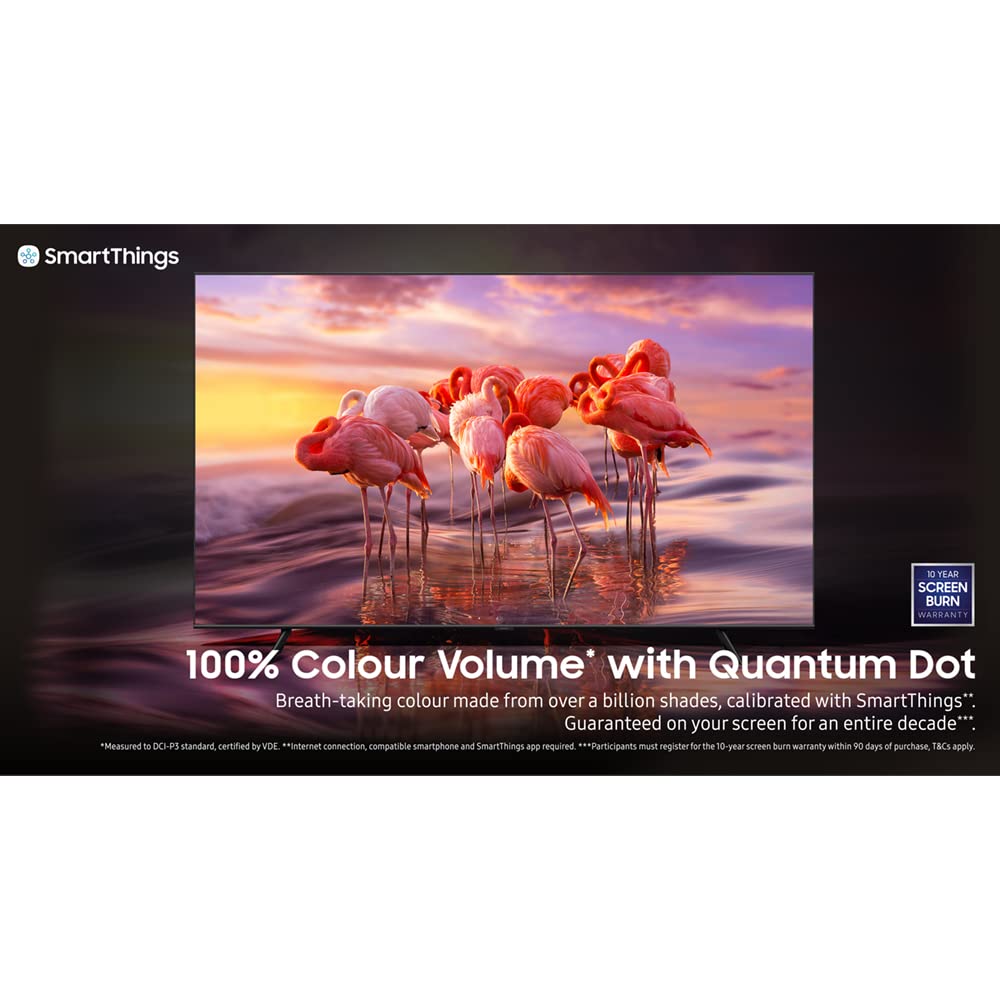 SAMSUNG 55 Inch Q60B QLED 4K Smart TV (2022) - 4K Processor With Alexa Built In & Dual LED Screen With 100% Colour Volume Display, Airslim Design, Object Tracking Sound, Super Ultrawide Gameview