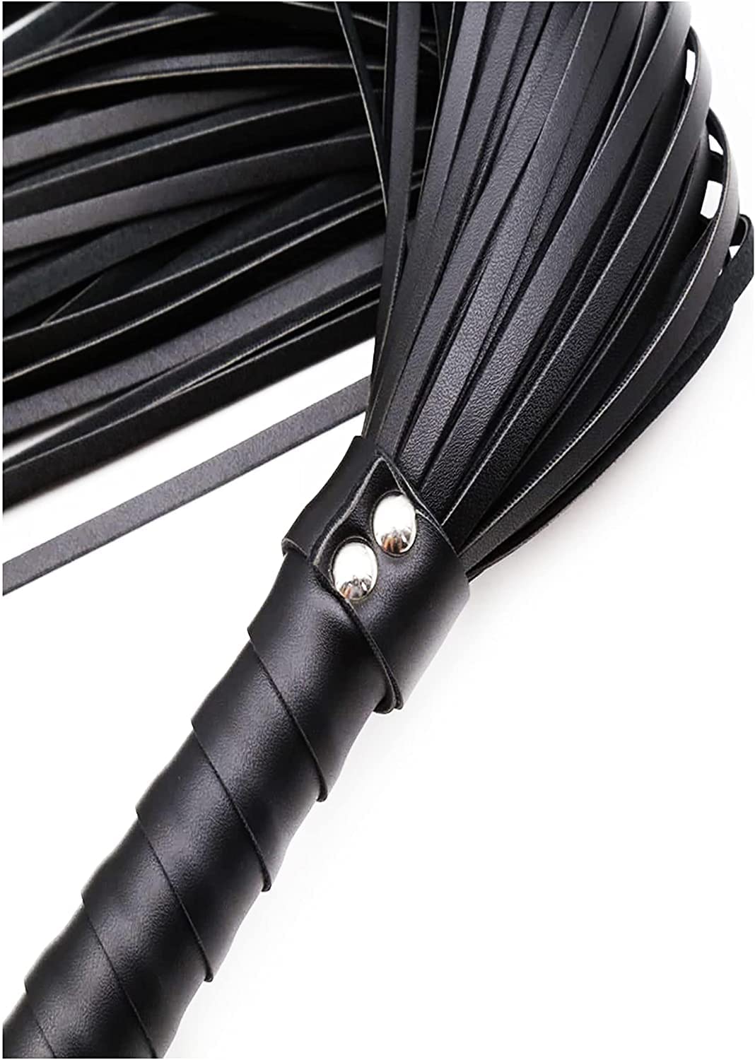 ND Riding Whip Horse Riding Crop Harness Tassel Whip (Black)