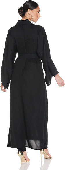 Nukhbaa Women's Abaya, Black