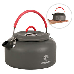 REDCAMP 1.1L/1.6L Outdoor Camping Kettle, Aluminum Water Pot with Carrying Bag, Compact Lightweight Tea Kettle, FDA Approved