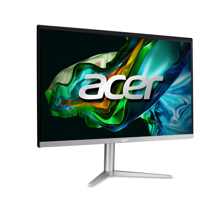 Acer Aspire C24-1300-UR32 AIO Desktop | 23.8" Full HD IPS Display | AMD Ryzen 5 7520U Quad-Core Processor | AMD Radeon 610M Graphics | 8GB LPDDR5 | 512GB PCIe SSD | Wi-Fi 6E | Windows 11 Home,Black