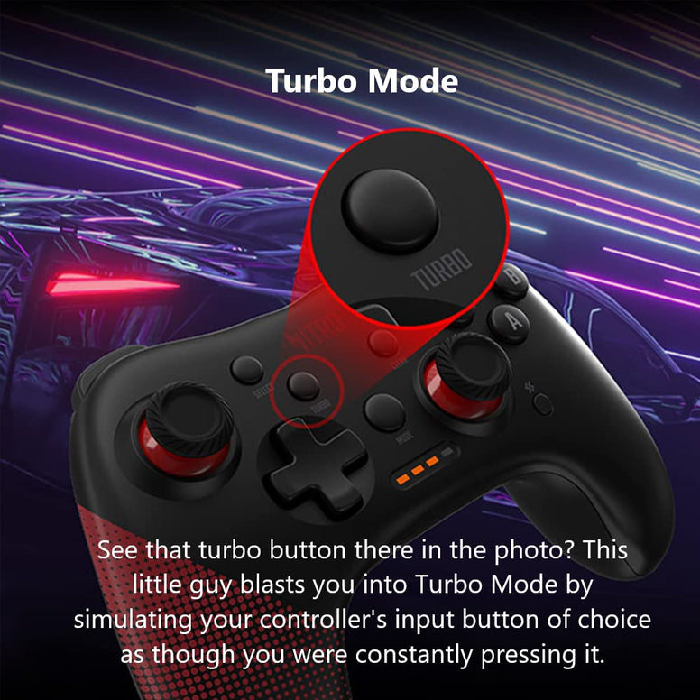 acer Nitro Wired Gaming Controller - Featuring Joystick, Directional Pad, Turbo Button, Action Buttons and LED Indicator Lights - Compatible with Windows and Android Devices