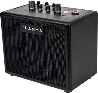 FLAMMA FA05 Guitar Amp Electric Guitar Amplifier Digital Combo Amp Bluetooth Mini Portable with 7 Preamp Models 40 Drum Machine AUX IN Support MP3 Format 5 Watt