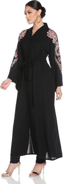 Nukhbaa Women's Abaya, Black