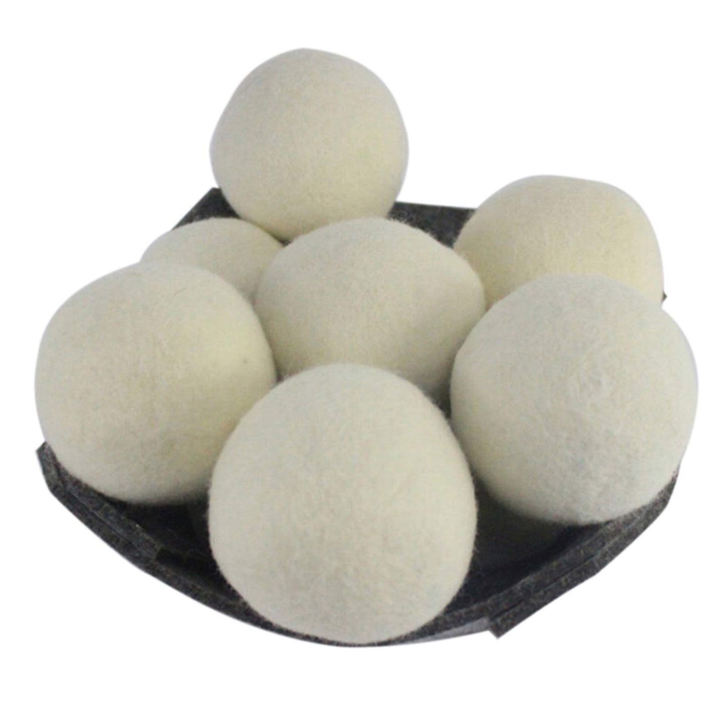 6Pcs 7CM Wool Balls Clothes Dryer Laundry Eco Friendly Softener Dehumidification Decrease Drying Time Washing Reusable Static Free