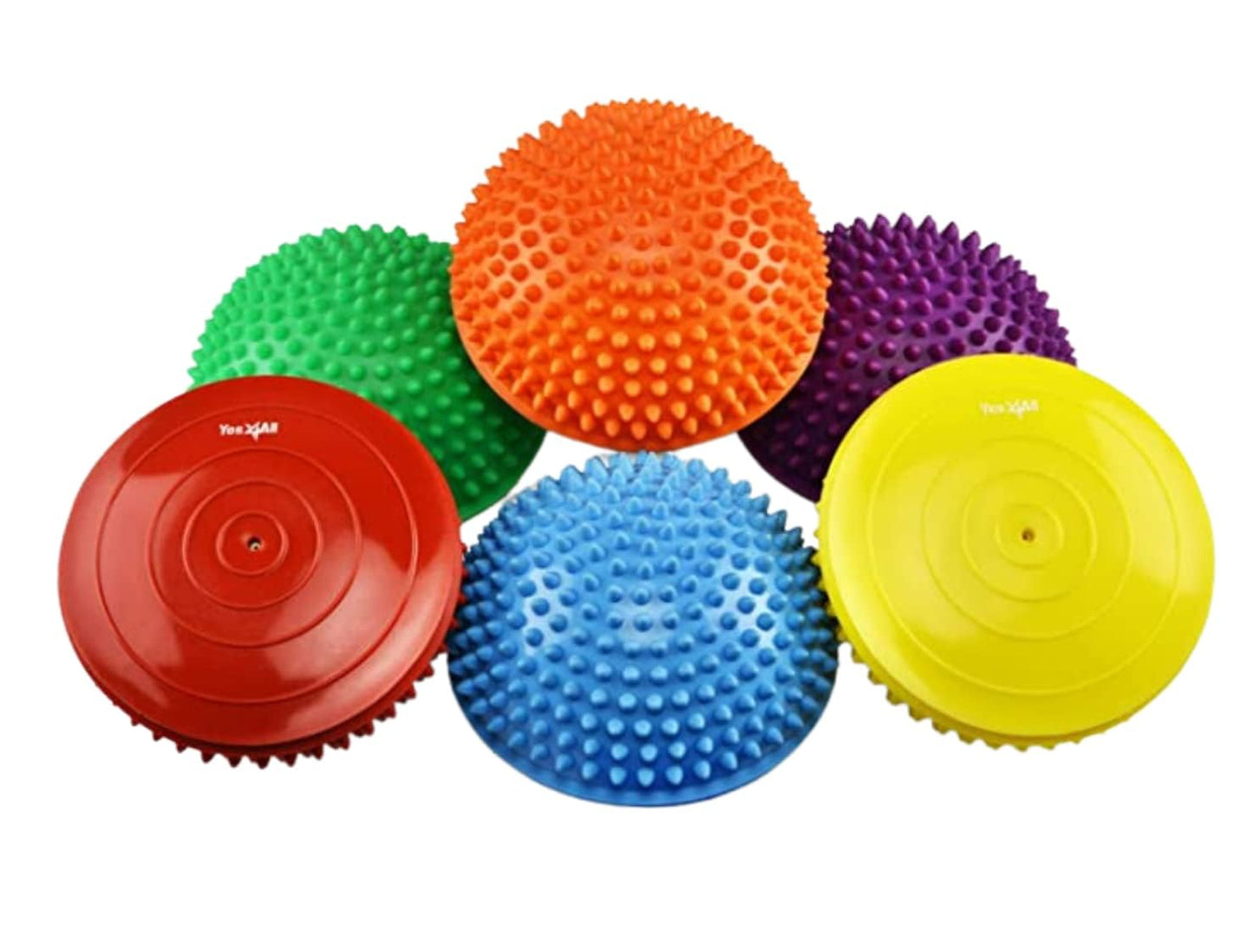 Yes4All 3 Shapes Hedgehog Balance Pods and Balance Disc, Rocky Balance, Stability, Core Strength, Coordination for Adults, Obstacle Course for Dogs