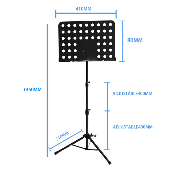 Mosico Sheet Music Stand Professional Music Stand For Sheet Music Desktop Book Stand For Guitar Ukulele Violin Players