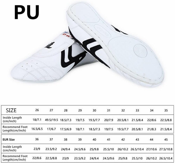 Taekwondo Shoes Martial Arts Sneaker Boxing Karate Kung Fu Tai Chi Shoes Black Stripes Sneakers Lightweight Shoes (42 EU)