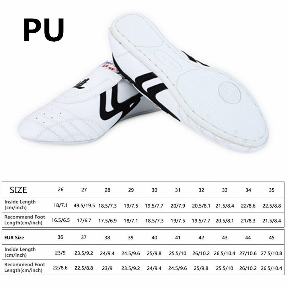 Taekwondo Shoes Martial Arts Sneaker Boxing Karate Kung Fu Tai Chi Shoes Black Stripes Sneakers Lightweight Shoes (42 EU)