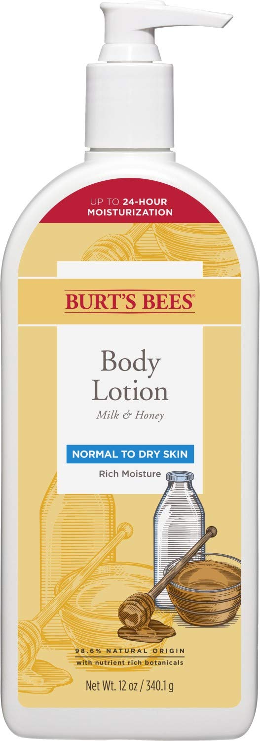 Burt's Bees Milk and Honey Body Lotion - 12 Ounce Bottle