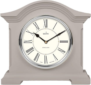Acctim 33796 Cliffburn Mantel Clock In Taupe