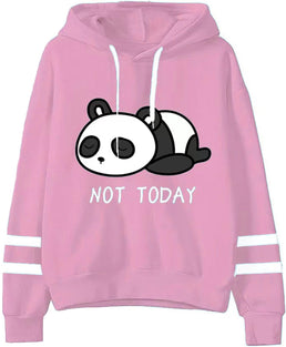Apvirdy Teen Girls Hoodies Cute Panda Not Today Hooded Sweatshirt Womens Long Sleeve Graphic Pullover Tops,size:S