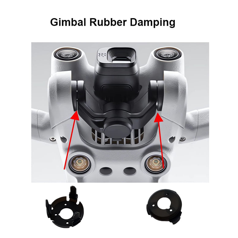 ZWLLKJGS Gimbal مثبط مطاطي لـ DJI Mini 3 Pro/Mini امتصاص الصدمات Gimbal قطع غيار لإصلاح الكاميرا