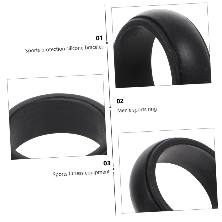 SEWACC 4pcs Sports Ring Men's Ring Plastic Stand Outdoor Accessories Men Rings Outdoor Exercise Ring Finger Sleeves Wedding Ring Bands Wedding Ring Protector Silicone Bands Running Splint