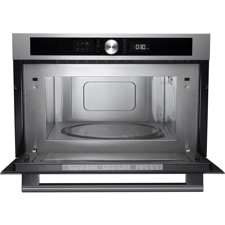 Hotpoint 31L 1000W Built-in Microwave Oven with Grill - Stainless Steel