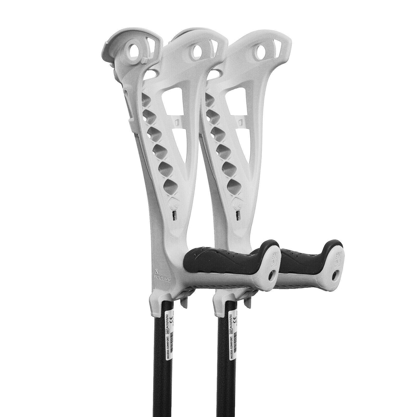 FDI France Access Comfort Forearm Adjustable Single Crutch Walking Stick