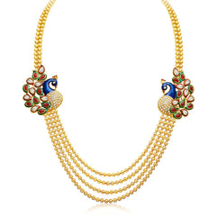 Sukkhi Elegant Gold Plated Wedding Jewellery Choker Necklace Set for Women