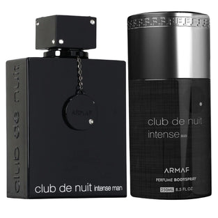 Armaf Club De Nuit Intense Man Perfumes Gift Set, Club De Nuit Intense Eau De Parfum 200ml Black + Club De Nuit Intense Man Perfume Body Spray 250ml, perfume for men, the fragrance for him, giftset