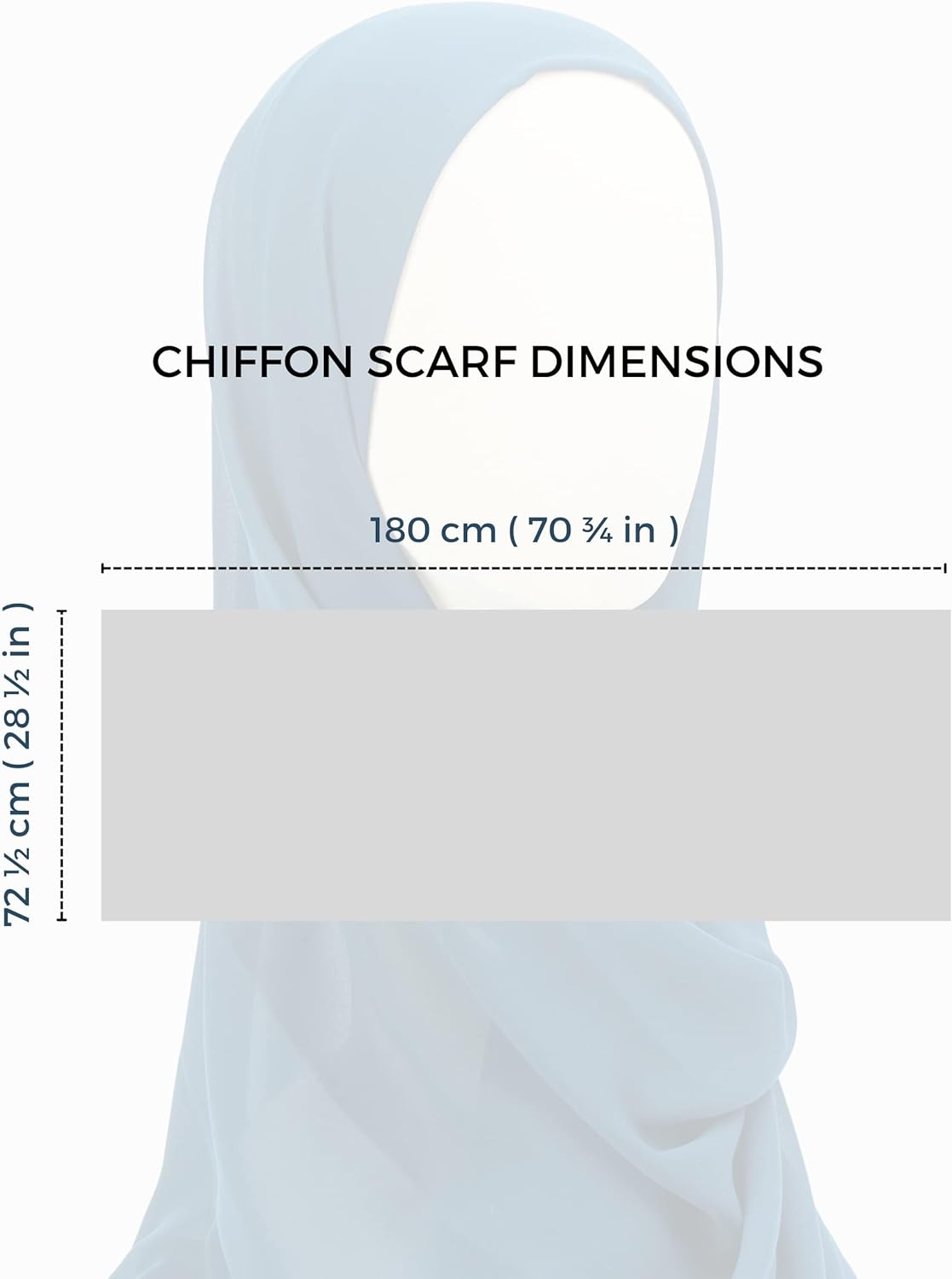 Chiffon Hijab Scarf for Women - Shayla Chiffon Scarf.