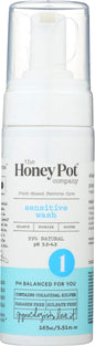 The Honey Pot PH Balanced Plant Based Herbal Infused Feminine Hygiene Natural Wash for Sensitive Skin Types (5.69fl. oz)