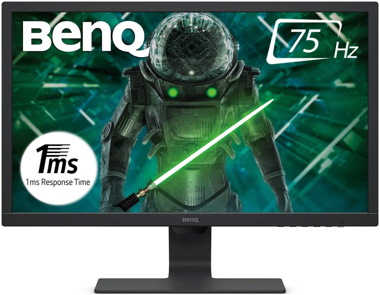 Benq 24 Inch 1080P Eye Care Gaming Monitor 1Ms 75Hz Led (Gl2480), Brightness Intelligence, Anti-Glare, Flicker-Free, Slim Bezel, Cable Management System, Hdmi, Epaper Mode, 3 Year Warranty