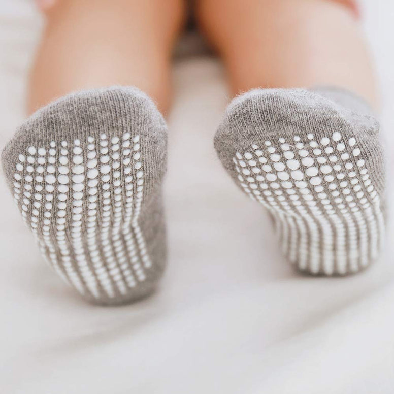 Baby non slip grip ankle socks for infants toddlers kids boys girls (12-24 Months)