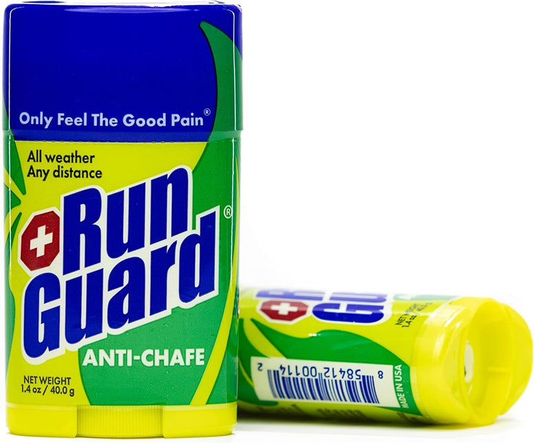 Run Guard Anti-Chafing Stick - Made with 100% Plant-Based Ingredients Plus Beeswax. Works for All Distance Runners from 5K Walks/Runs to 100 Mile Ultra Marathons (1.4oz Two Pack)