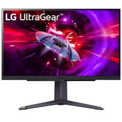 LG 27GR75Q, UltraGear™ Gaming Monitor(27") QHD IPS Display(2560 * 1440),165Hz & 1ms, HDR 10, sRGB 99%(Typ.), G-SYNC®, AMD FreeSync™ Premium, Anti-Glare, Height, Pivot, HDMI, DP - Black