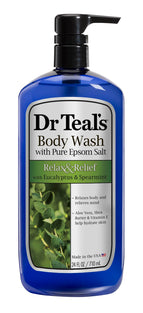 Dr Teal's Dr. Teal'S Epsom Salt Body Wash - EUcalyptUS & Spearmint, 710Ml, 24 Ounce