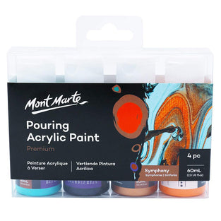 Mont Marte POURING ACRYLIC 4X60ML SYMPHONY