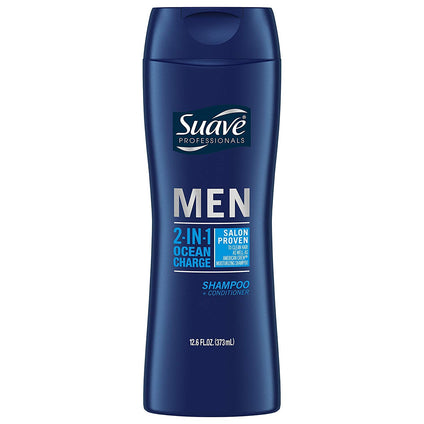 Suave Men 2-in-1 Shampoo & Conditioner - Ocean Charge - 12.6 oz - 2 pk