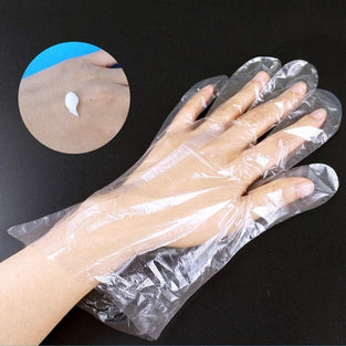 Premify 100pcs Paraffin Wax Hand Bath Liners | No Leakage Plastic Hand Covers Disposable Therapy Bags, Spa manicure Accessories For Women Men With 100 Stickers