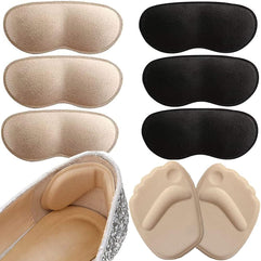 (7 Pairs) Heel Grips Liner Cushions Inserts for Loose Shoes, Heel Pads Snugs for Shoe Too Big Men Women, Filler Improved Shoe Fit and Comfort, Prevent Heel Slip and Blister (Type01)