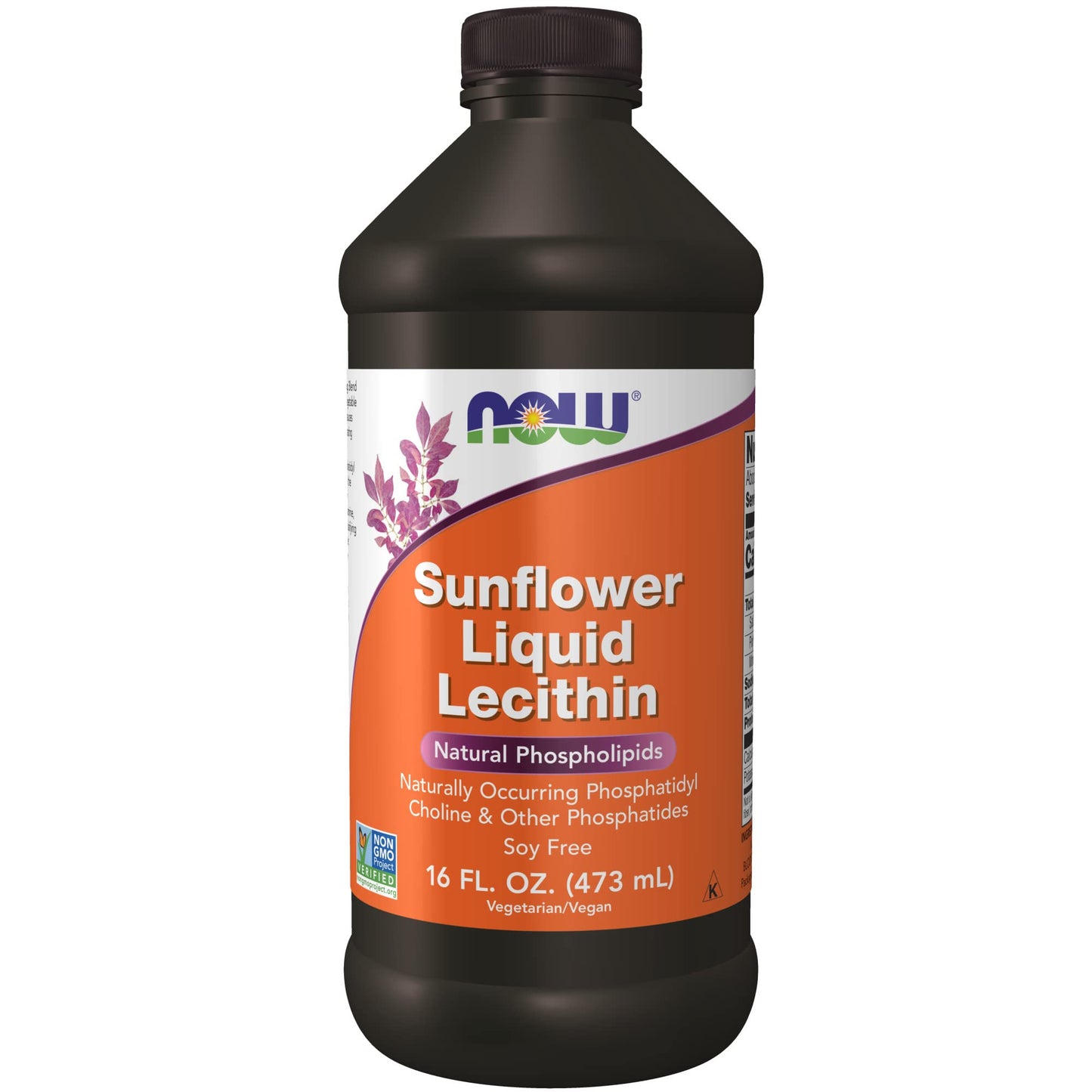 Now Foods, Sunflower Liquid Lecithin, 16 fl oz (473 ml)