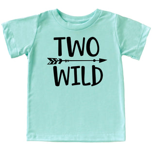 Olive Loves Apple Two Wild 2nd Birthday Shirt for Toddler Boys 2nd Birthday Shirt Boy 3/4 Sleeve