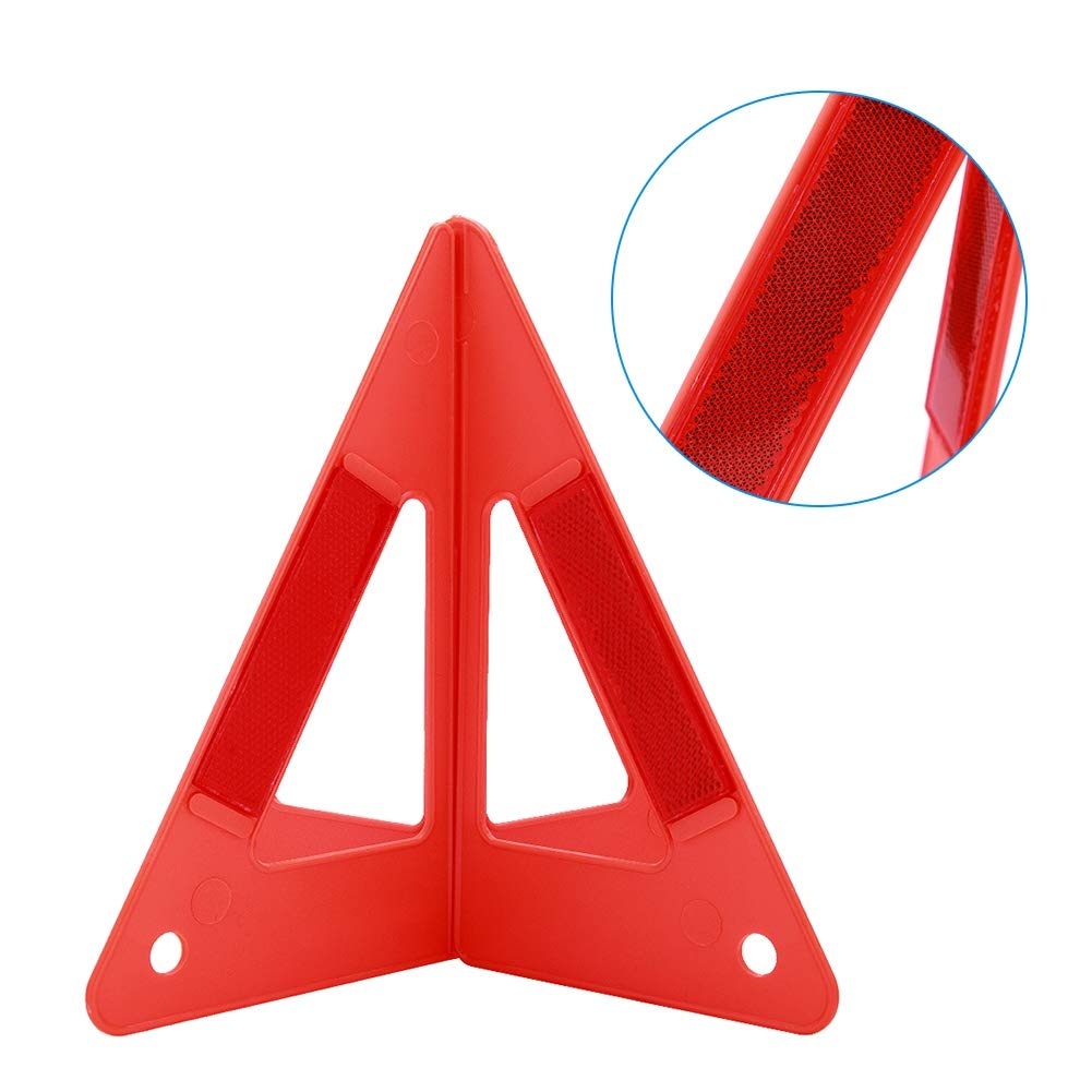 Safety Triangle Warning, Akozon Portable Car Emergency Breakdown Reflective Warning High Road Safety Deflect Vehicle Sign