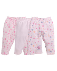 Baby Go Baby Girl's Cotton Solid Pajama Set Pack Of 3(0-3M)